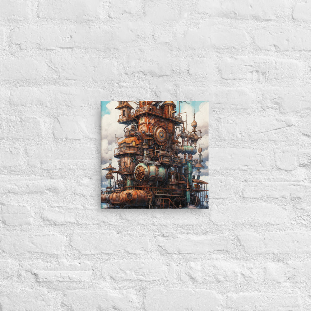 Mechanical Enclave of Dreams - Interactive Canvas Wall Art