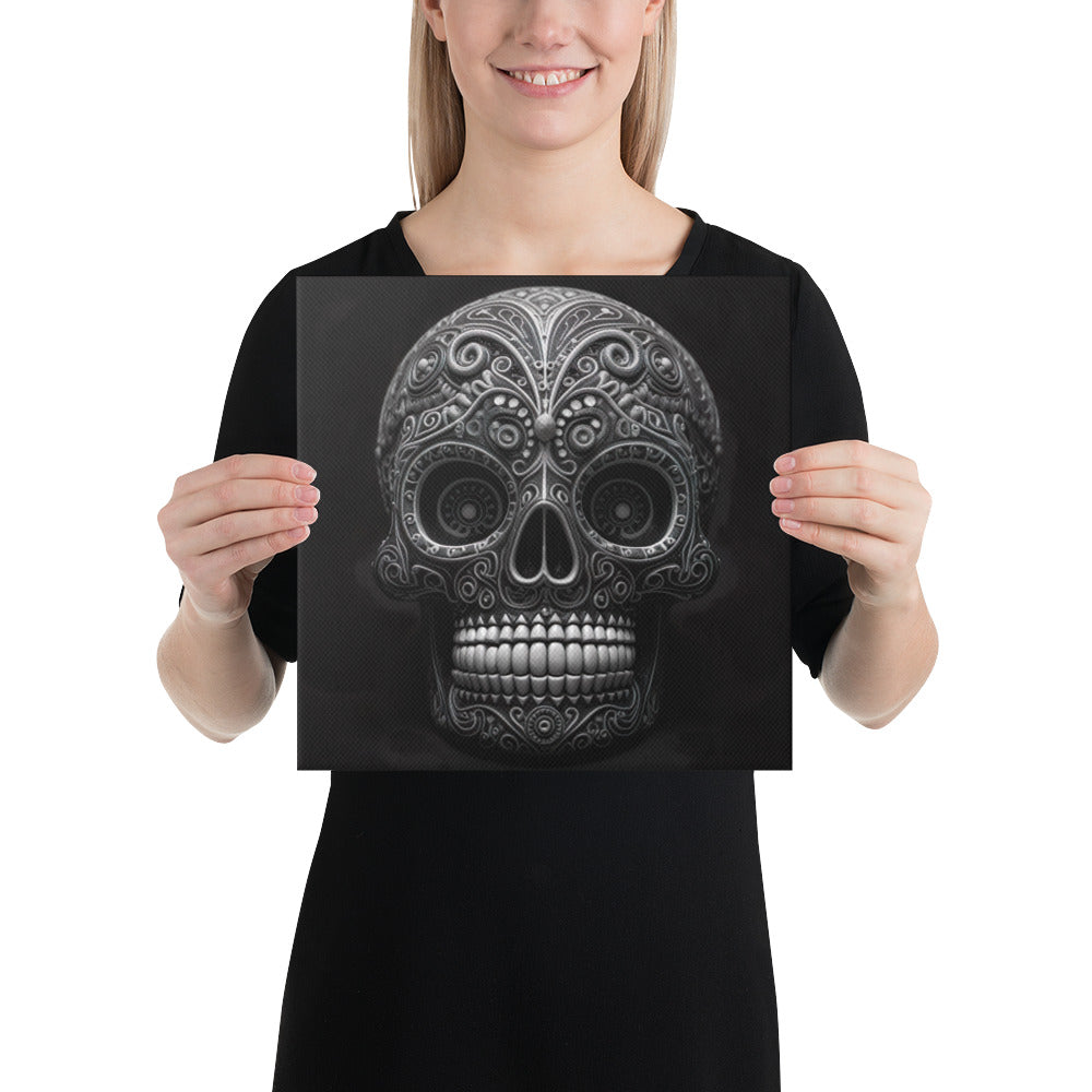 The Enchanted Calavera - Interactive Canvas Wall Art