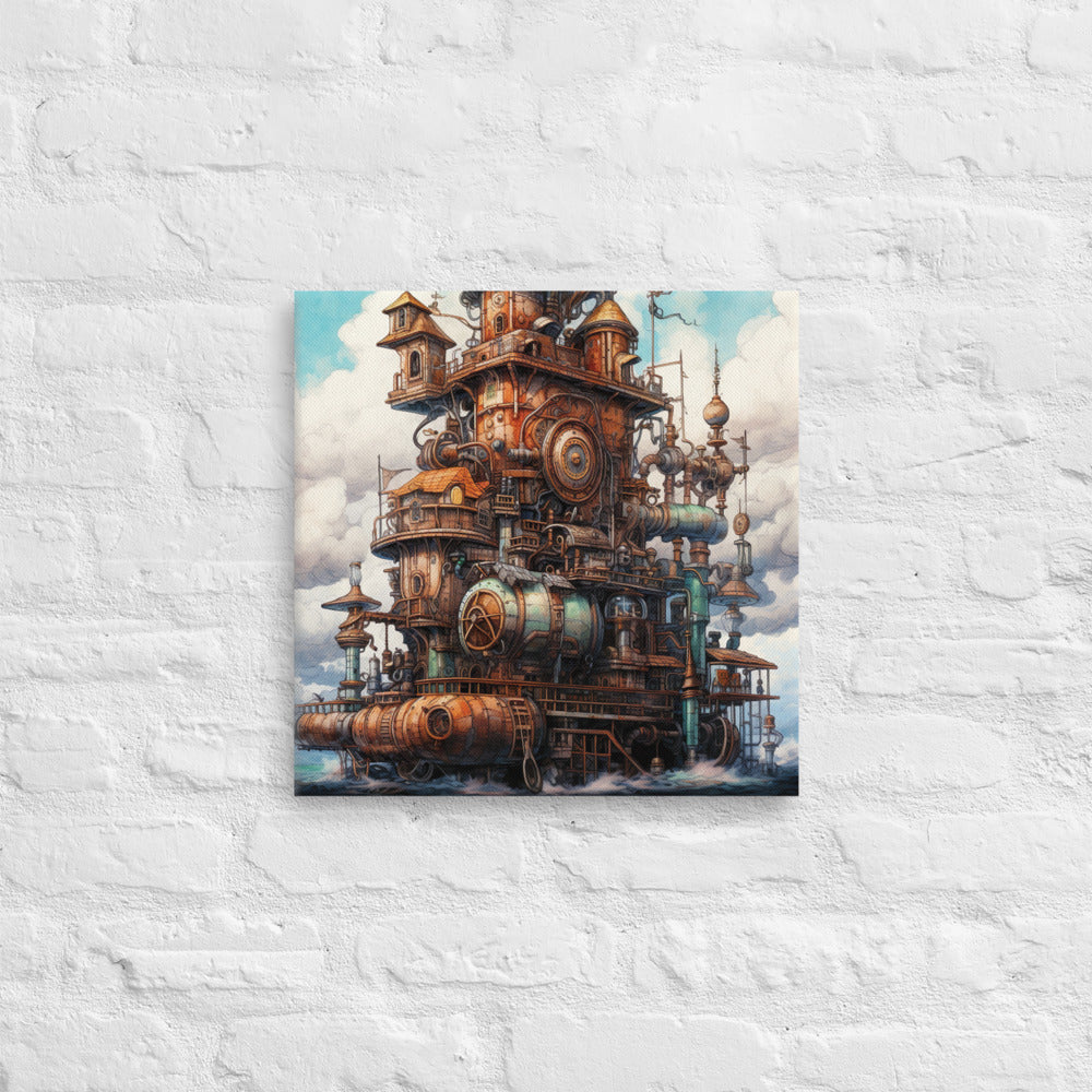 Mechanical Enclave of Dreams - Interactive Canvas Wall Art