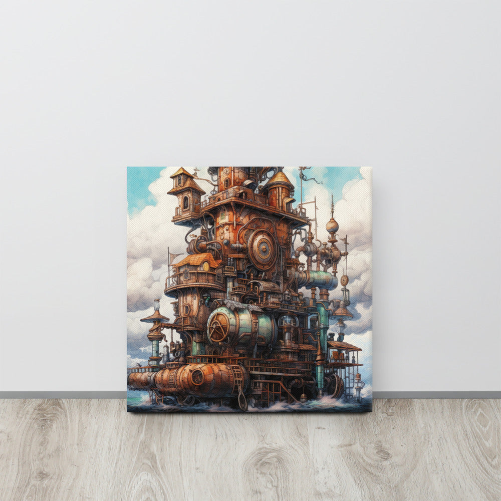 Mechanical Enclave of Dreams - Interactive Canvas Wall Art