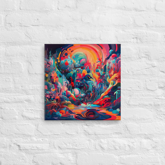 Painted Worlds Collide - Interactive Canvas Wall Art