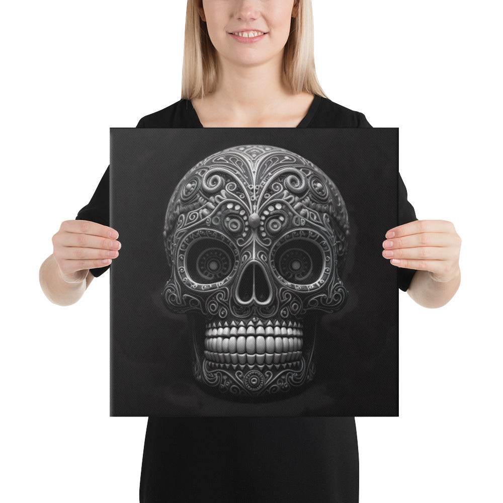 The Enchanted Calavera - Interactive Canvas Wall Art