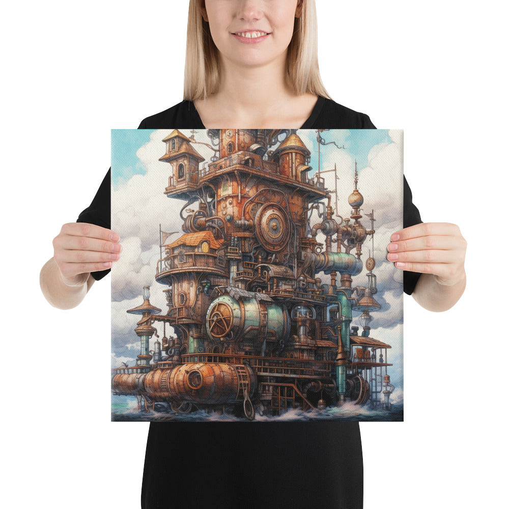 Mechanical Enclave of Dreams - Interactive Canvas Wall Art