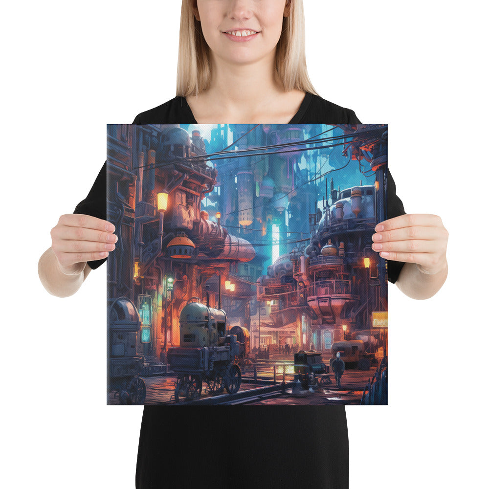 Gears and Starlight - Interactive Canvas Wall Art